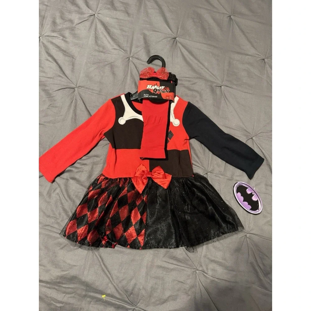 NWT Spirit Horror Harlequin Dress Costume 3 PC  Leggings  Infant 12-18 Months